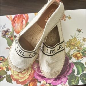 Lauren Ralph Lauren Cream Espadrille Shoes